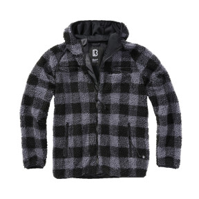 Veste polaire à capuche noir/gris - Brandit