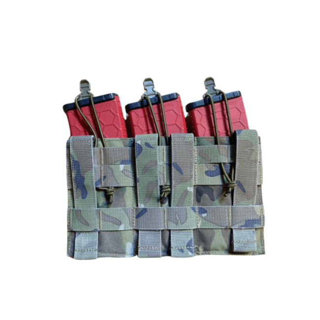 Porta-carregador triplo 5.56 Castra Praetoria - Multicam - Honor