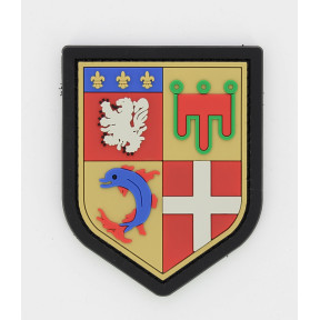 Distintivo PVC con velcro Gendarmerie Départementale Auvergne-Rhône-Alpes - Alta visibilità