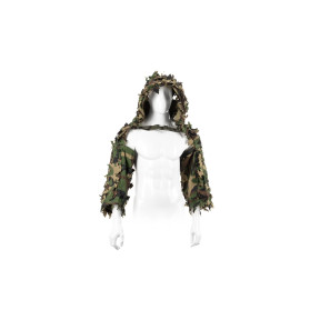 Ghillie sniper Bolero en feuille Woodland - Invader Gear