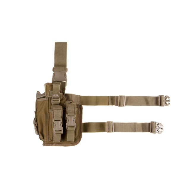 Linkes Oberschenkelholster mit Magazintasche Coyote - Invader Gear