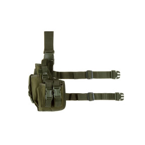 Holster de cuisse gauche avec porte chargeur Ranger Green - Invader Gear