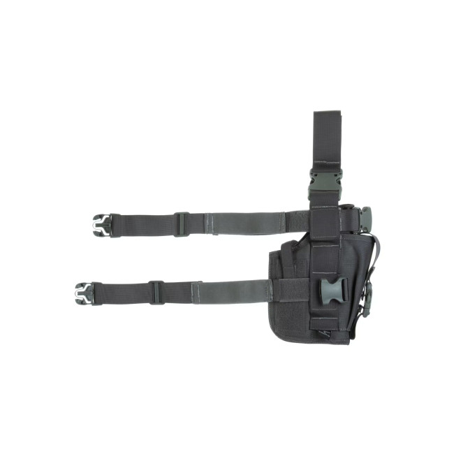 Holster de cuisse gauche avec porte chargeur Wolf Grey - Invader Gear