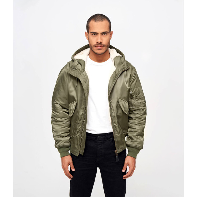 Kurtka pilotka z kapturem CWU olive - Brandit