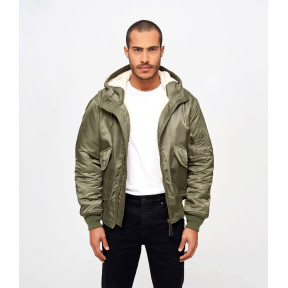 Blouson aviateur à capuche CWU olive - Brandit