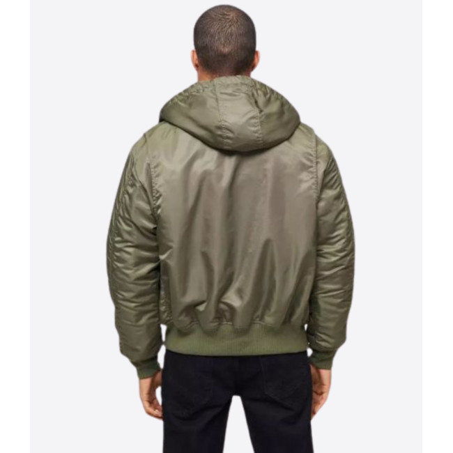 Blouson aviateur à capuche CWU olive - Brandit