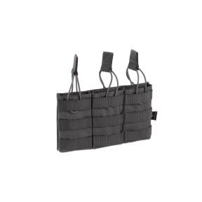 Porte chargeur triple a dégagement rapide 5.56 Wolf Grey - Invader Gear