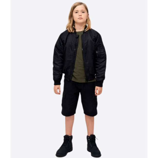 Kinder MA1 jas zwart - Brandit