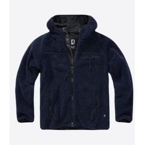 Fleece jas met capuchon marine - Brandit