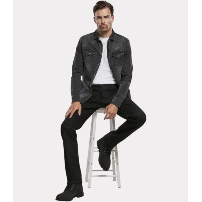 Denim broek Mason zwart gewassen - Brandit