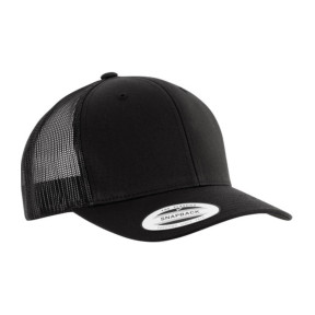 Czapka Trucker model retro - 6 paneli-K-UP czarna