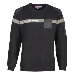 Jersey con franja gris Seguridad Privada - Negro - CityGuard