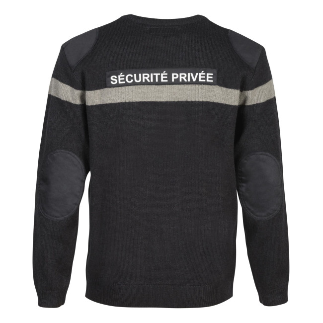 Jersey con franja gris Seguridad Privada - Negro - CityGuard