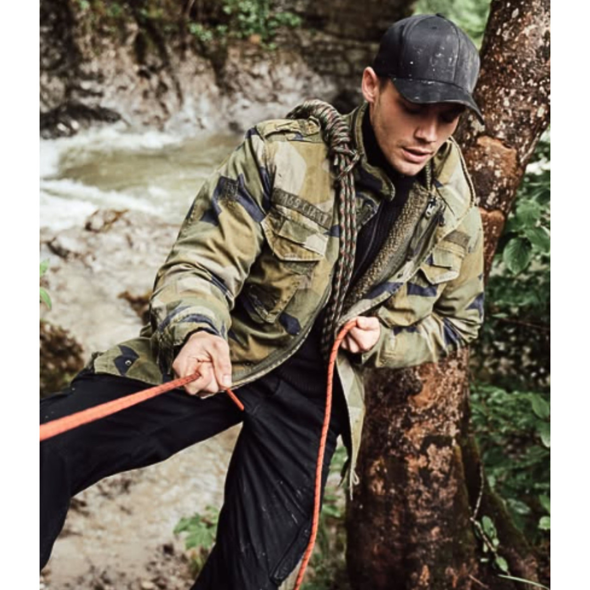 M65 Giant Military Jacket Swedish Camouflage Brandit