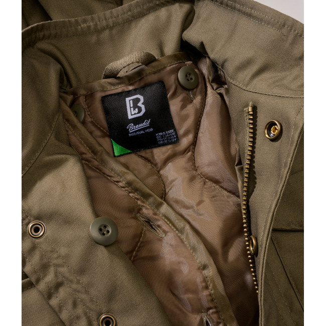 Kinder-Klassikjacke M65 olivgrün - Brandit
