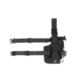 Holster de cuisse gauche avec porte chargeur Black - Invader Gear
