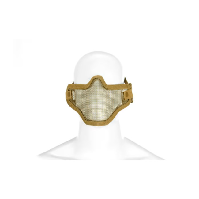 Gesichtsmaske mit Stahlgitter Tan - Invader Gear