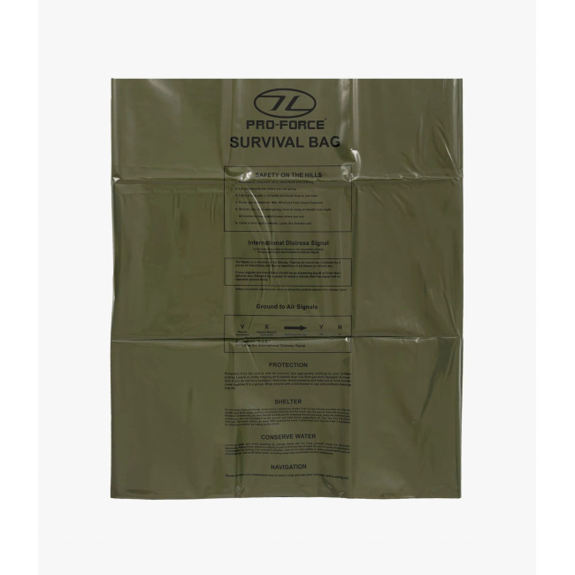 Torba survivalowa awarjna - Olive Green - Highlander