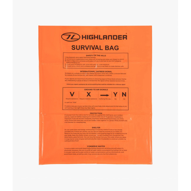 Sac de survie d'urgence - Rouge - Highlander