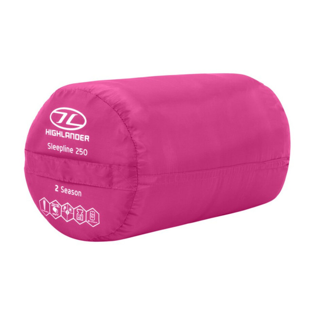 Sac de couchage Momie Sleepline 250 Rose - Highlander