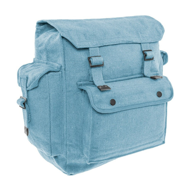 Großer Web-Rucksack mit Taschen - Blau - Highlander