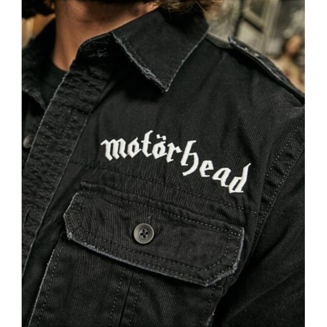 Chemise vintage motorhead noir manches 1/2 - Brandit