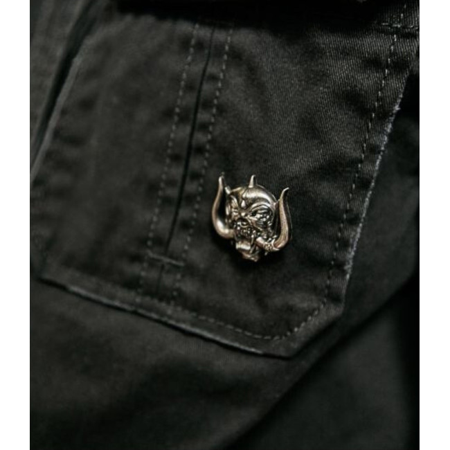 Chemise vintage motorhead noir manches 1/2 - Brandit