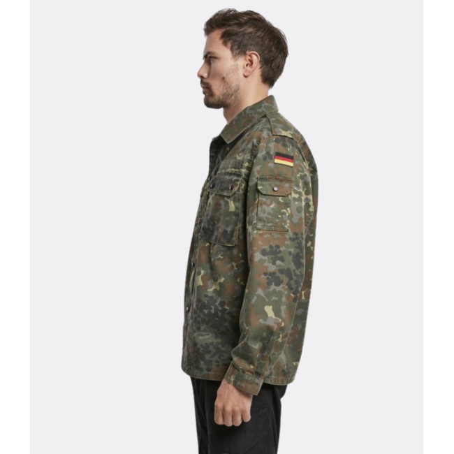 Chemise Homme Brandit – Slim Fit – Woodland Camouflage – Manches Longues – NEUF
