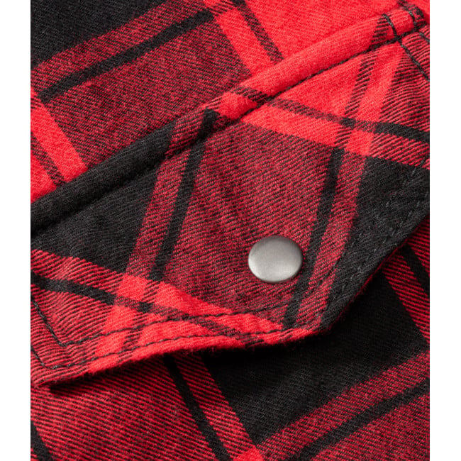 Chemise à carreaux sans manches rouge/noir - Brandit