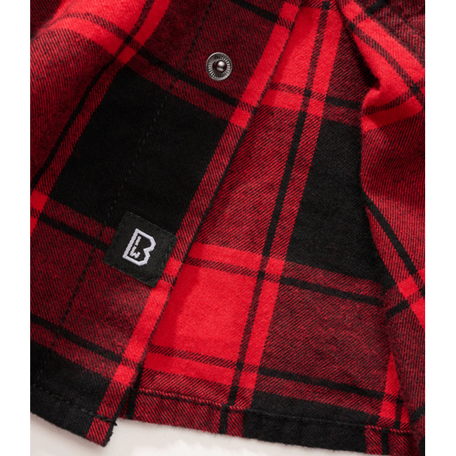 Chemise à carreaux sans manches rouge/noir - Brandit