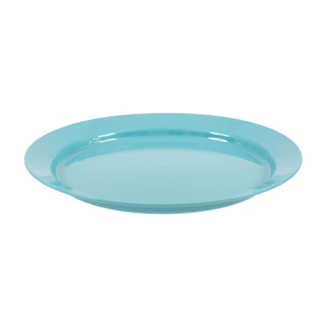 Flacher Teller 25 cm aus Polypropylen Blau - Highlander