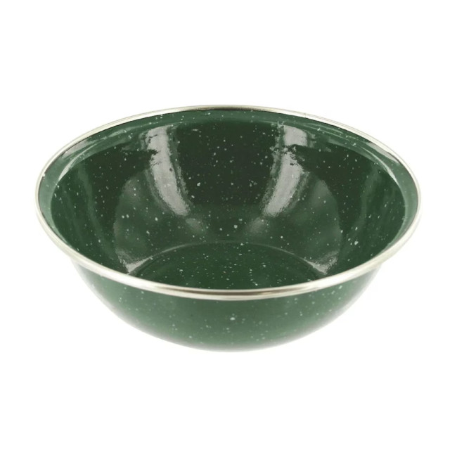 Emaille kom - Groen - Highlander