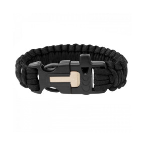 Bracelet Silex paracorde - Noir - Highlander