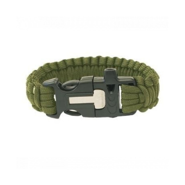 Silex paracord armband - Olijfgroen - Highlander