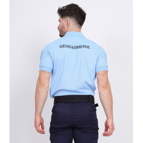 Polo respirant Gendarmerie Bleu + velcros -Patrol Equipement