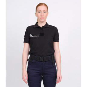 Damen Polo GD Cooldry + Klettverschlüsse Schwarz - Patrol Equipement