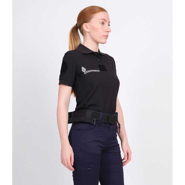 Polo Femme GD Cooldry + Velcros Noir -Patrol Equipement