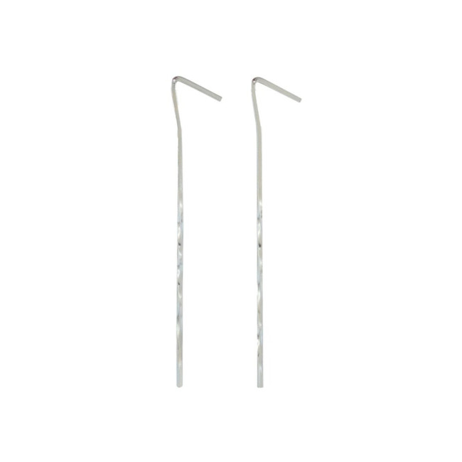 Lot de 10 piquets de tente torsadés 18cm - Highlander