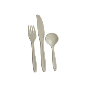 Set van 3 polycarbonaat bestek - Highlander