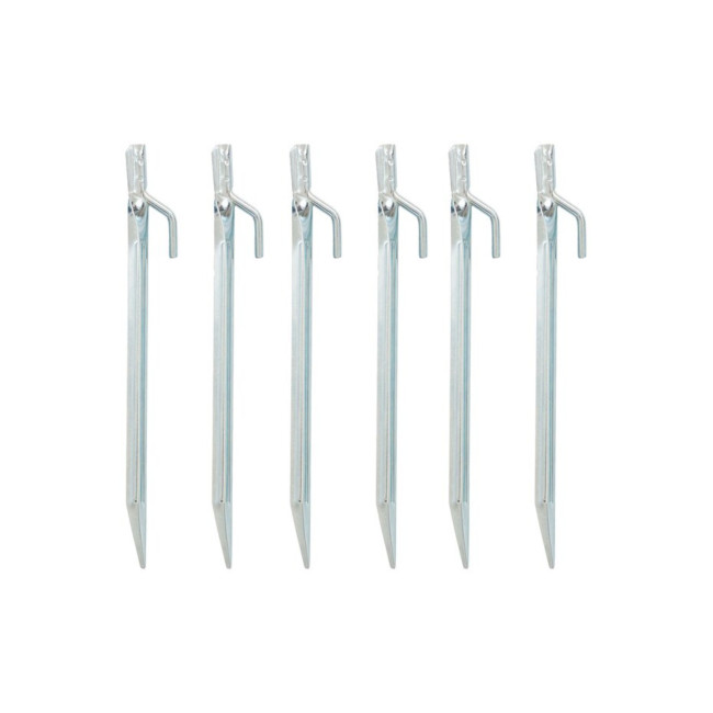 Lot de 6 piquets de tente avec angle 21,5cm - Highlander
