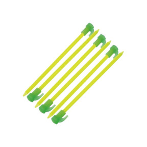 Zestaw 6 fluorescencyjnych kołków do namiotu 20cm - Highlander