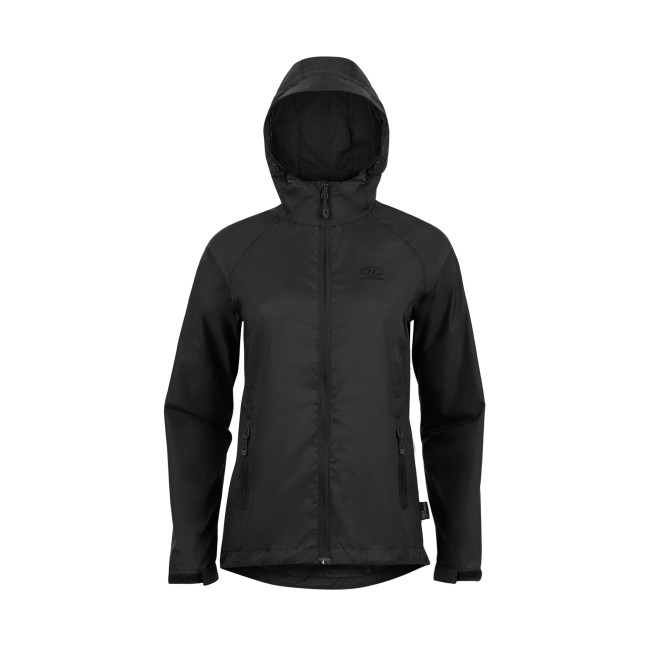 Damen Stow & Go Wasserdichte Jacke - Schwarz - Highlander