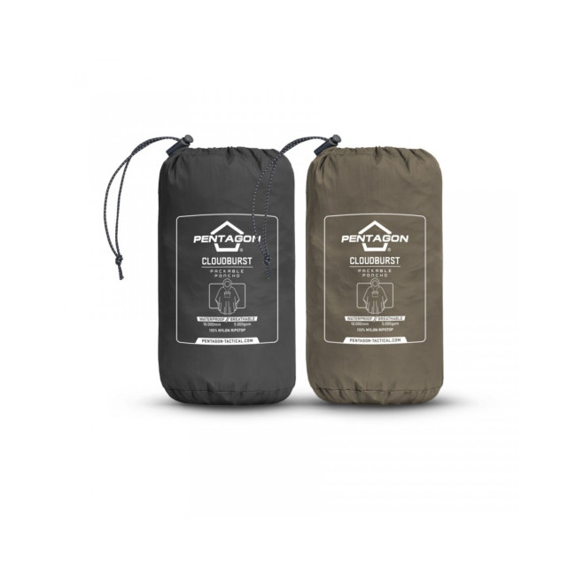 Poncho Cloudburst - Nero - Pentagon