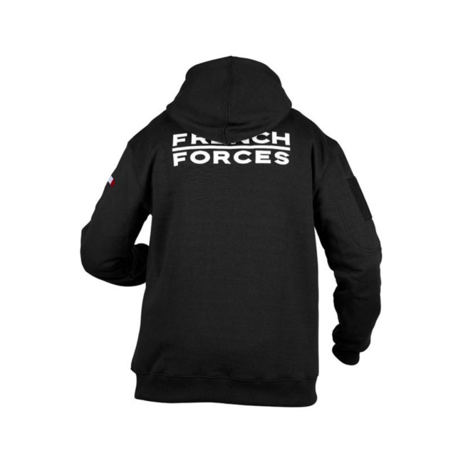 Sweat à capuche French Forces Noir - Ares