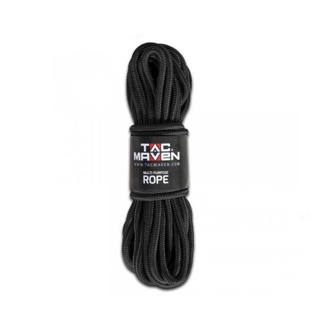 Lina uniwersalna 10mm15m - Czarna - Tac Maven