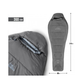 Sacco a pelo Mummy 360gr - Grigio Cenere - Tac Maven