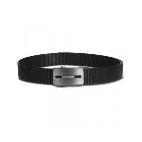 Cintura Regal 35mm con fibbia argento - Nero - Pentagon