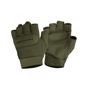 Guantes tácticos sin dedos Duty Mechanic - Verde Oliva - Pentagon