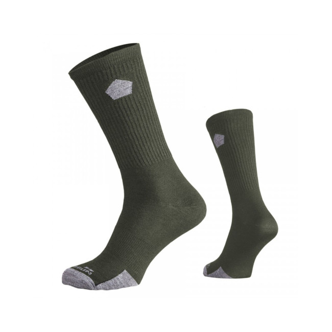 Paar Alpine Merino Light sokken - Olijfgroen - Pentagon