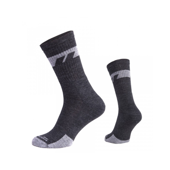 Par de meias Alpine Merino Mid - Cinzento Cinza - Pentagon